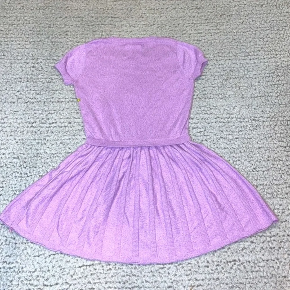 Justice Gem & Rhinestone Embellished Shimmer Sweater Dress, Size 12